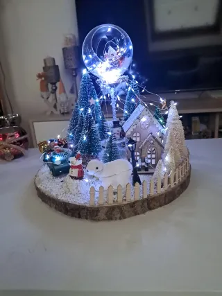 Centro de Navidad hecho a mano