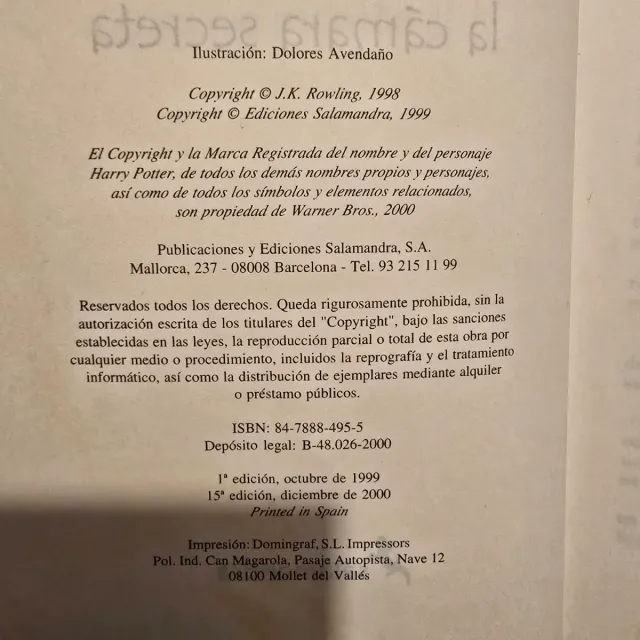 Harry Potter y la cámara secreta