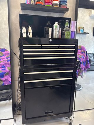 Carrito de herramientas con ruedas, taller, barber