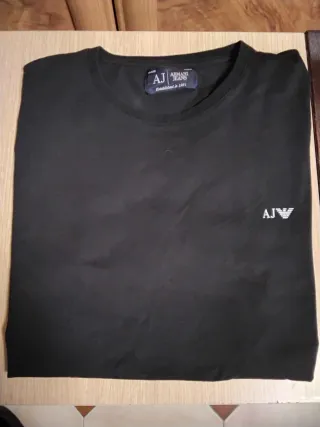 Camiseta Armani Jeans Talla XL Negra