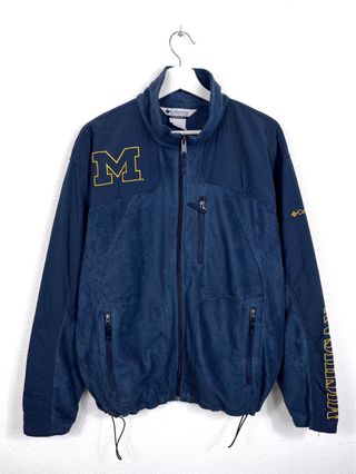 Forro Polar Columbia USA Michigan Oversize Retro