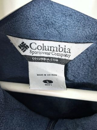 Forro Polar Columbia USA Michigan Oversize Retro