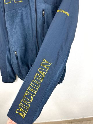 Forro Polar Columbia USA Michigan Oversize Retro