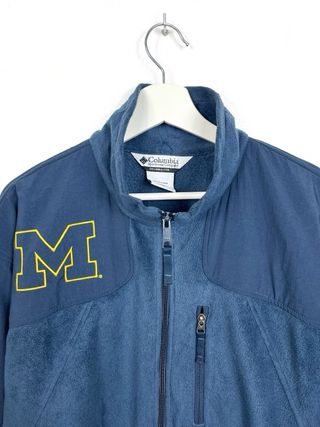Forro Polar Columbia USA Michigan Oversize Retro