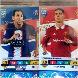 Lote de Messi + Cristiano Ronaldo, Team Mate FIFA