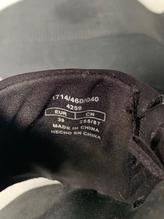 Sandalias Bershka plataforma negras talla 39