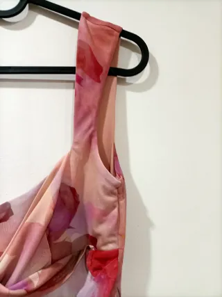 Vestido ASOS rosa estampado talla 38