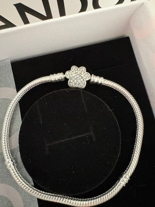 Pulsera Pandora Plata huella de  Perro