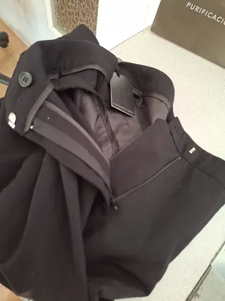 Pantalón vestir negro Purificación García T.42