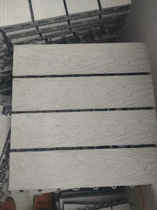 Suelo exterior modular gris