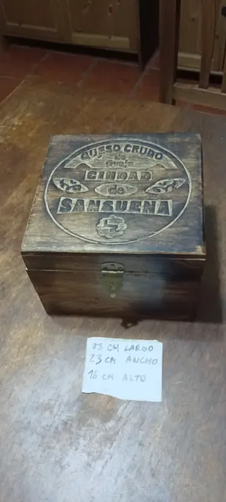 CAJA MADERA RUSTICA DECORACIÓN