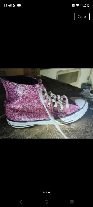 Converse All Stars Lentejuelas Rosa ,poco uso