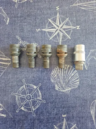 Tornillos antirrobo para llantas