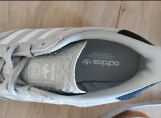 Adidas Gazelle Talla 38 2/3 Gris Blanco