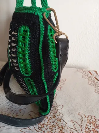 Bolso Crochet Anillas Lata Handmade