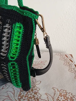 Bolso Crochet Anillas Lata Handmade