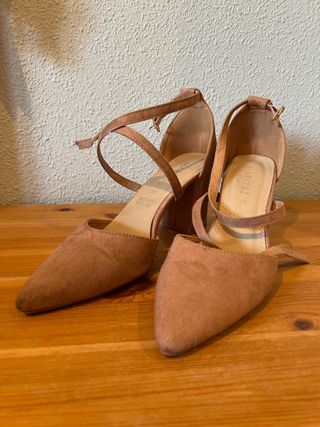 Zapatos Marypaz Talla 39 Beige/Marrón