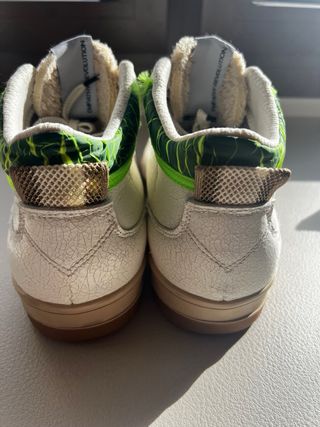 Botas DUUO Blancas y Verdes marca vegana Múnich