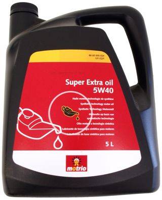 Aceite Motrio 5W40 Sintético 5L