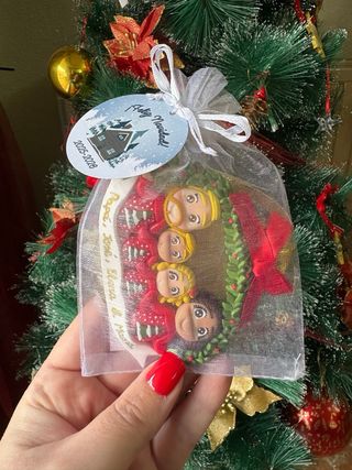 Adorno Navideño Familiar Personalizado