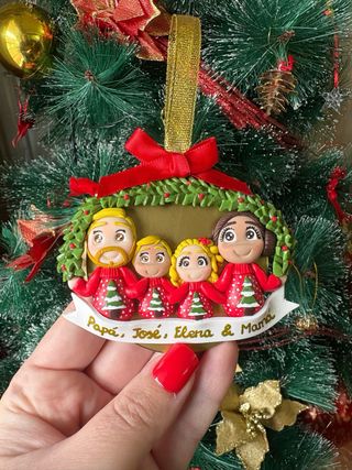Adorno Navideño Familiar Personalizado