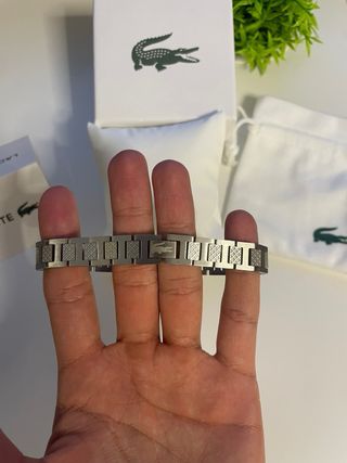 Pulsera Lacoste Acero Inoxidable nueva en su caja