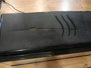 Acuario de cristal negro