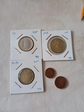 5 Monedas Euro España 1999