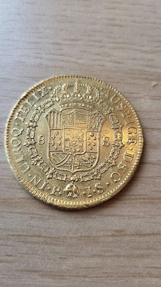 Moneda de Oro 8 Escudos 1774