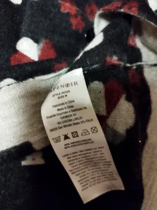 Vestito fantasia floreale nero