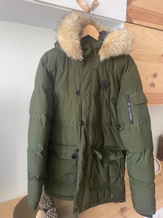 Parka SikSilk Hombre Talla M Verde