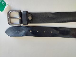 Cintura Benetton nuova in pelle colore nero