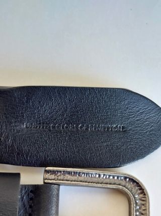 Cintura Benetton nuova in pelle colore nero