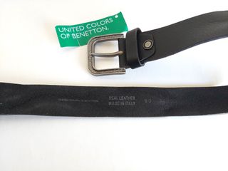Cintura Benetton nuova in pelle colore nero