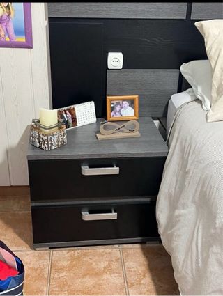 2mesitas cama canapé comoda cabezal espejo