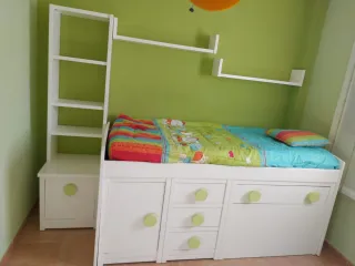 Dormitorio infantil completo blanco