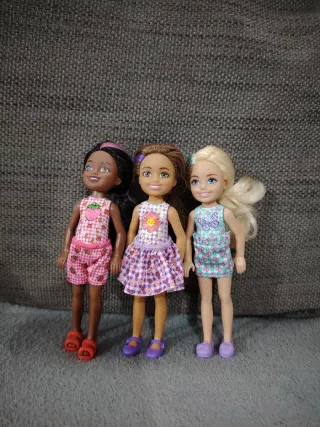 Lote 3 Muñecas Mattel