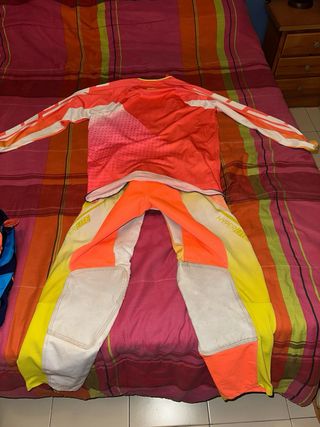 Traje de Quad/Motocross Naranja y Blanco