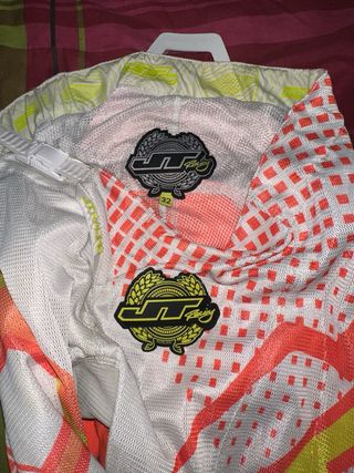 Traje de Quad/Motocross Naranja y Blanco
