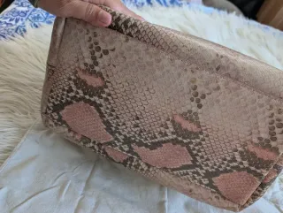 Bolso Furla Beige y Rosa Piel Serpiente