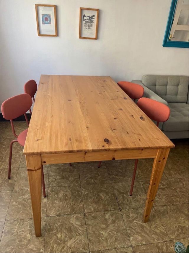 Mesa de pino extensible Ikea