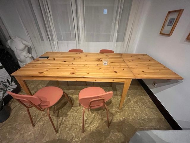 Mesa de pino extensible Ikea