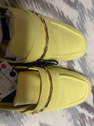 ZARA Mules Amarillas Talla 38