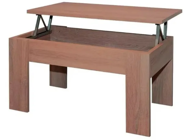 Mesa de centro elevable madera