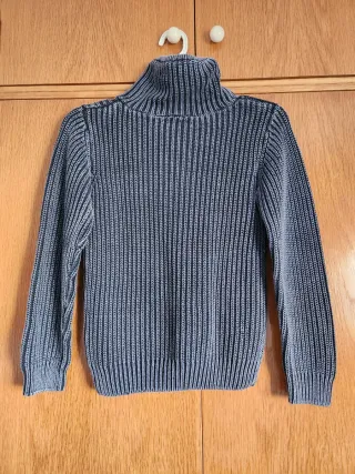 Jersey de punto para niño azul marca OVS talla 8-9