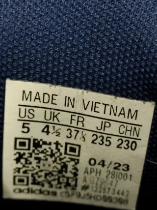 Zapatillas Adidas Altas Blancas y Azules