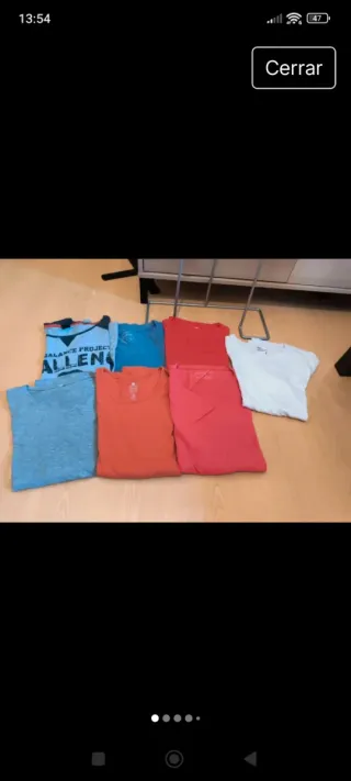 Lote 7 camisetas manga larga talla M