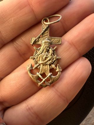 CRUZ VIRGEN DEL CARMEN MARINERA, JOYERIA PLATA