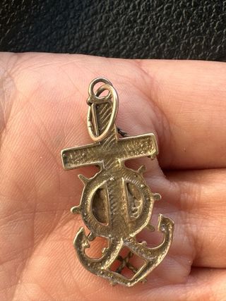 CRUZ VIRGEN DEL CARMEN MARINERA, JOYERIA PLATA