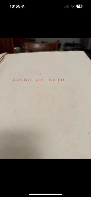 Le Livre de Ruth - Libro Antico